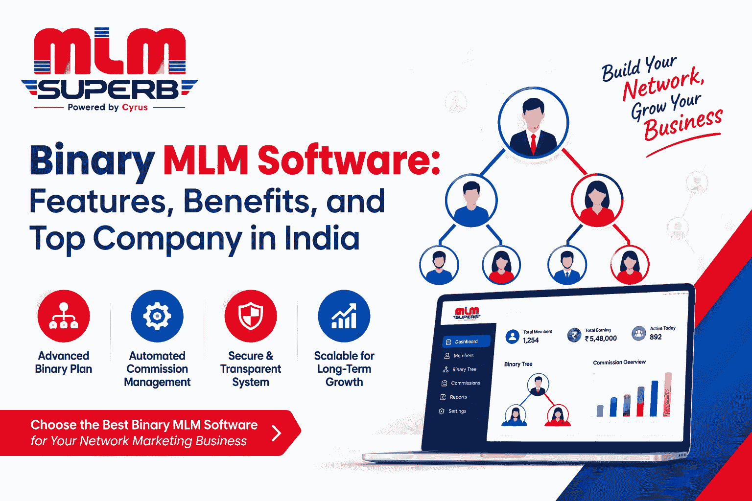 Binary MLM Software Features Benefits and Top Company in India